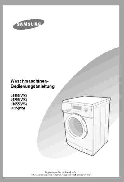 Samsung washing machine manual download
